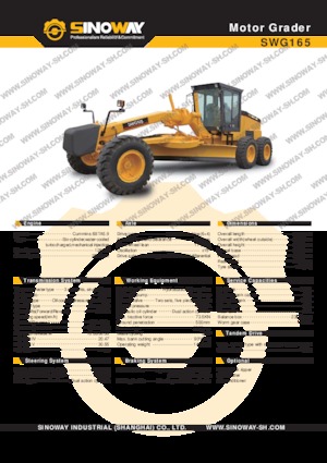 Грейдери Sinoway SWG165