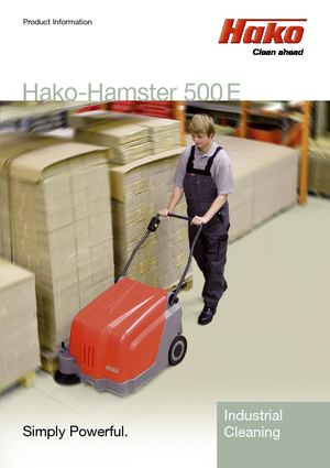 Підмітальні машини - ручні Hako Hamster 500 E