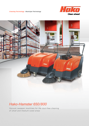 Підмітальні машини - ручні Hako Hamster 650 E