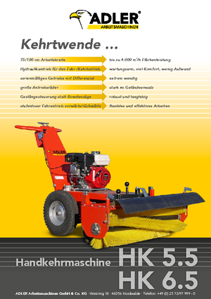 Підмітальні машини - ручні Adler HK 5.5