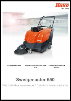 Підмітальні машини - ручні Hako Sweepmaster B 650