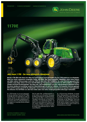Комбайни John Deere 1170 E