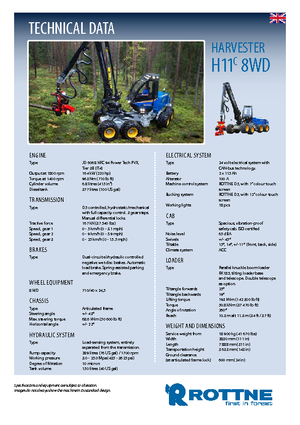 Комбайни Rottne H 11 C