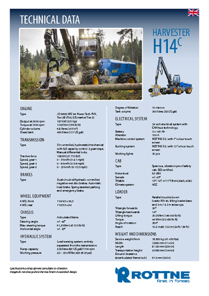 Комбайни Rottne H 14 C