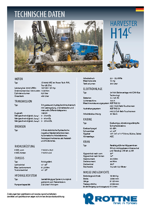 Комбайни Rottne H 14 C