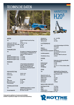 Комбайни Rottne H 20 B
