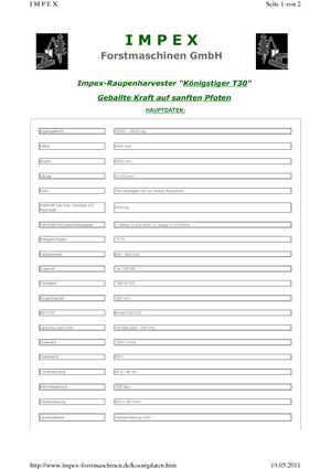Комбайни Impex Königstiger T 30 Gigant