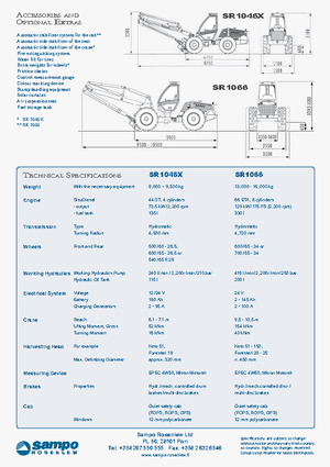 Комбайни Sampo Rosenlew SR 1046 X