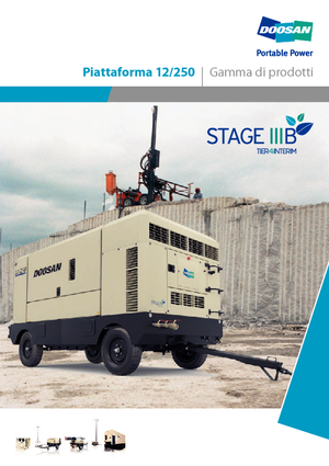 Портативні повітряні компресори: дизельні, електричні, бензинові Doosan 12/250