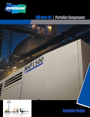 Портативні повітряні компресори: дизельні, електричні, бензинові Doosan NHP 1500 WCU 