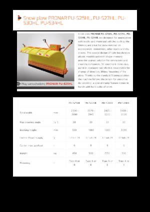 Шосейні снігоходи Pronar PU-S30HL 