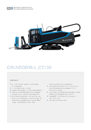 Горизонтально-спрямовані свердла TRACTO-Technik Grundodrill JCS 130