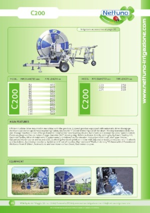 барабан для намотування шланга Nettuno C200 125/220