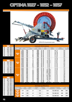 барабан для намотування шланга IRRIFRANCE Optima 1027 110/420
