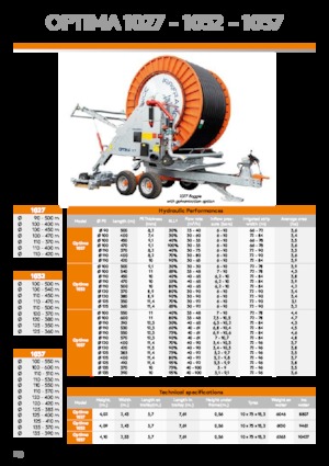 барабан для намотування шланга IRRIFRANCE Optima 1037 Boggie 135/390
