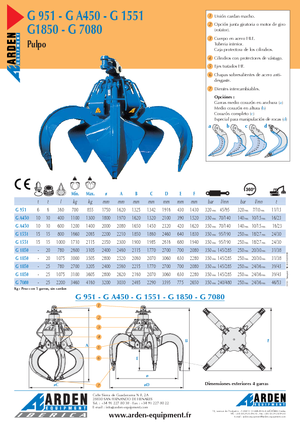 Гідр. двухстулкові грейфери Arden GA 450