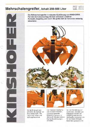 Гідр. двухстулкові грейфери Kinshofer KM 652-4-240