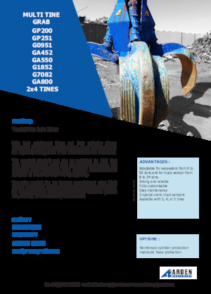 Гідр. двухстулкові грейфери Arden GA550