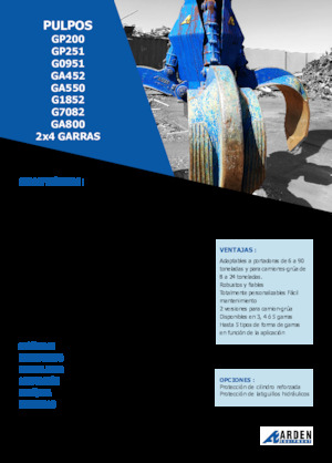 Гідр. двухстулкові грейфери Arden GA550