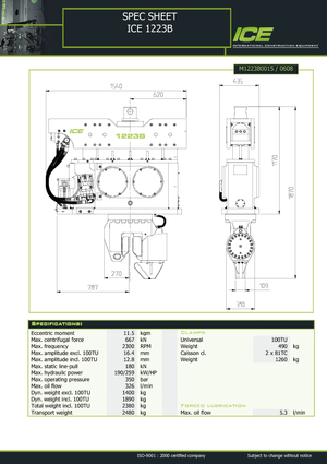 Вібромолотки ICE 1223 B