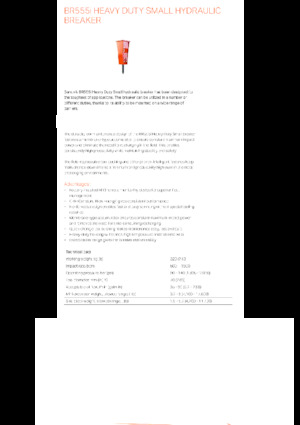 Гідравлічні відбійні молотки Sandvik BR555i