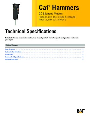 Гідравлічні відбійні молотки Caterpillar H140GC S 