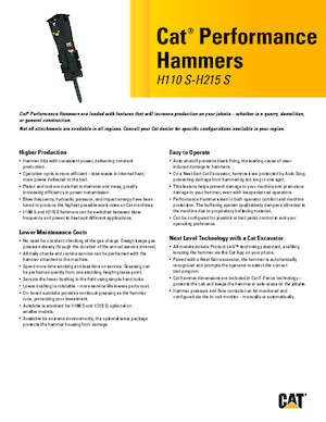 Гідравлічні відбійні молотки Caterpillar H120 S