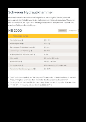 Гідравлічні відбійні молотки Epiroc HB 2000