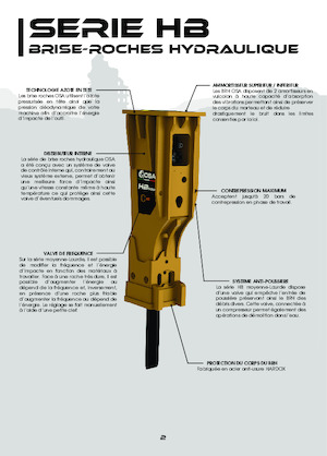 Гідравлічні відбійні молотки OSA Demolition Equipment HB 1500