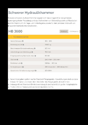 Гідравлічні відбійні молотки Epiroc HB 3600