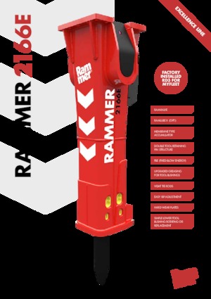 Гідравлічні відбійні молотки Rammer 2166E