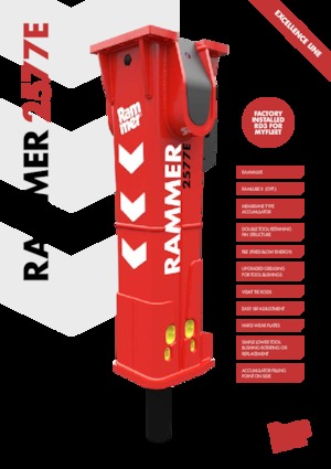 Гідравлічні відбійні молотки Rammer 2577E