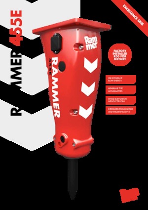 Гідравлічні відбійні молотки Rammer 455E