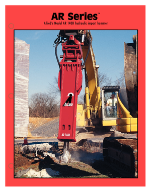 Гідравлічні відбійні молотки Allied AR 140 B