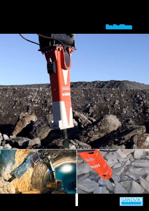 Гідравлічні відбійні молотки Sandvik BR 825