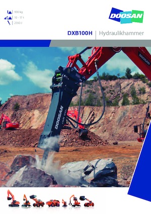 Гідравлічні відбійні молотки Doosan DXB100H
