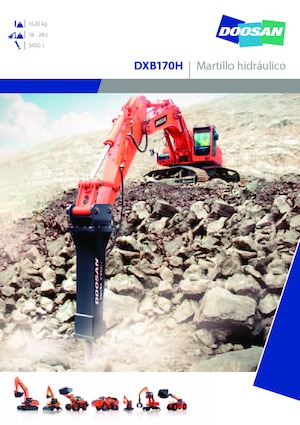Гідравлічні відбійні молотки Doosan DXB170H