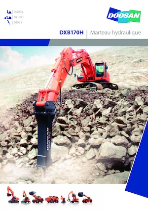 Гідравлічні відбійні молотки Doosan DXB170H