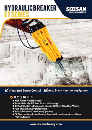 Гідравлічні відбійні молотки Soosan ET200 