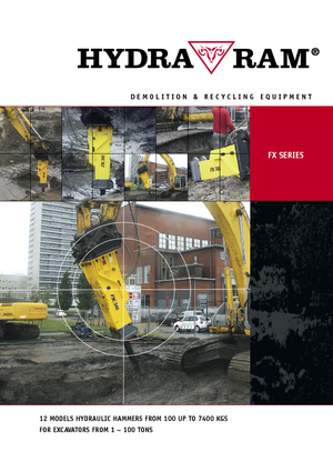 Гідравлічні відбійні молотки Hydra Ram FX-340