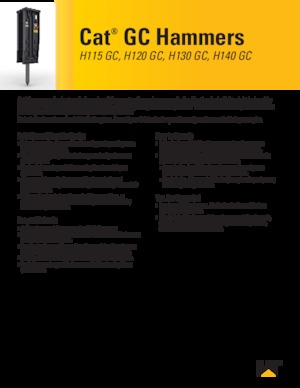 Гідравлічні відбійні молотки Caterpillar H120GC
