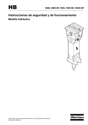 Гідравлічні відбійні молотки Atlas Copco HB 7000