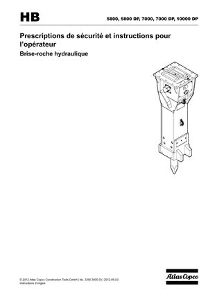Гідравлічні відбійні молотки Atlas Copco HB 7000