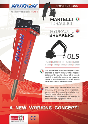 Гідравлічні відбійні молотки Rotair OLS 95