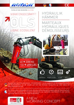 Гідравлічні відбійні молотки Rotair OLS 95