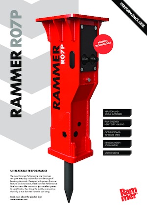 Гідравлічні відбійні молотки Rammer R07P