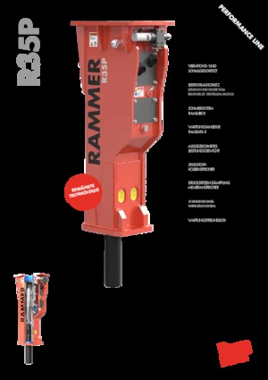 Гідравлічні відбійні молотки Rammer R35P