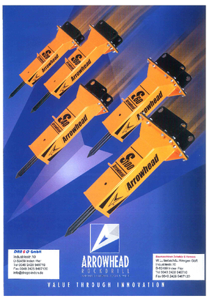 Гідравлічні відбійні молотки Arrowhead S 50