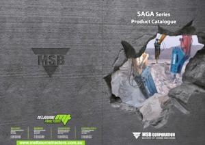 Гідравлічні відбійні молотки MSB SAGA 50H