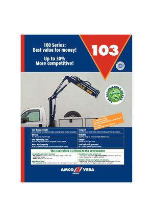 Гідравлічні вантажні крани Amco Veba 103-3 S